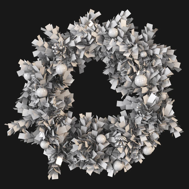 Christmas wreath with toys and pine cones — Descargar
