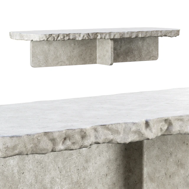 Richard concrete long table by Bpoint design / Concrete dining table — Descargar