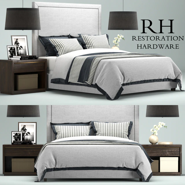 Restoration Hardware Wallace Upholstered bed — Скачать