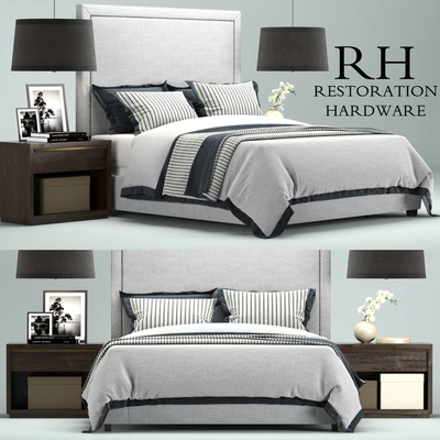 Restoration Hardware Wallace Upholstered bed — Вид 1