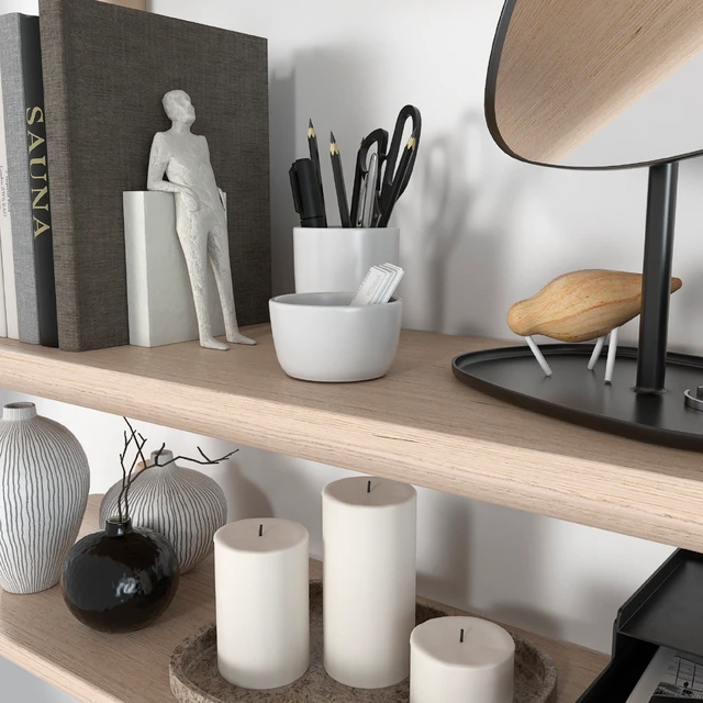 Shelves LISABO (IKEA) with decorative filling — Descargar