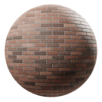 sandfaced running bond brick wall texture — View 1