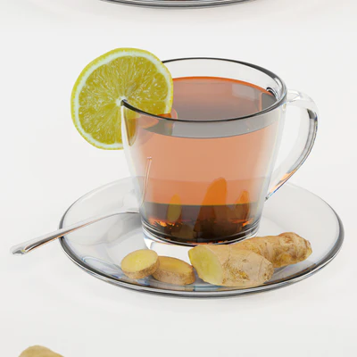 Tea with ginger and puff — Ver 2