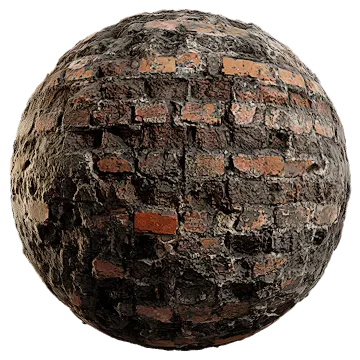 damaged brick wall 007 — Скачать