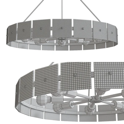 Drum shade chandeliers — Ver 2