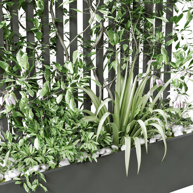 vertical plant in box set 124 — Descargar