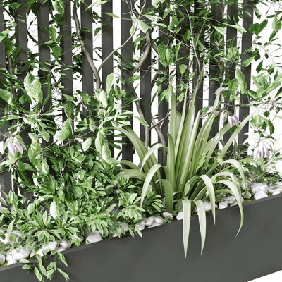 vertical plant in box set 124 — Ver 4