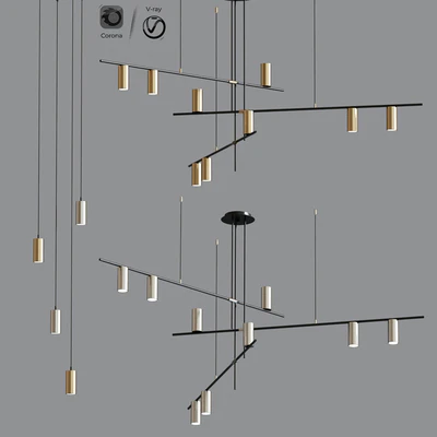 Mid Century Modern Suspension Chandelier Collection — Вид 1