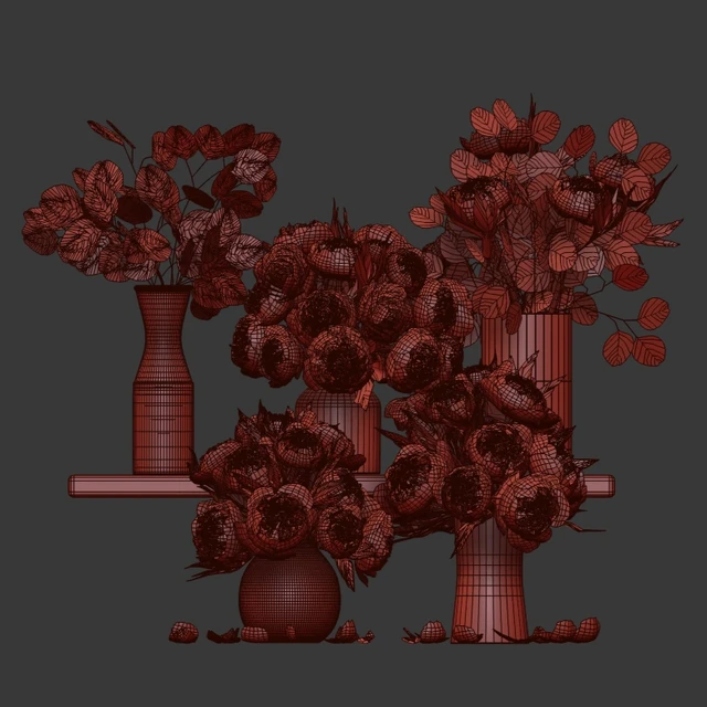 Bouquets of peonies and eucalyptus — Descargar