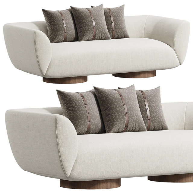 Wooden Pedestal Sofa — Descargar