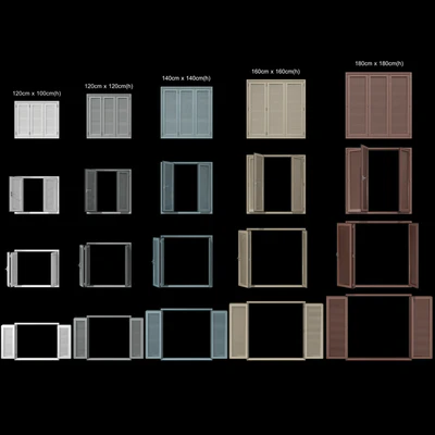 Shutter blind system for windows and doors — Ver 3