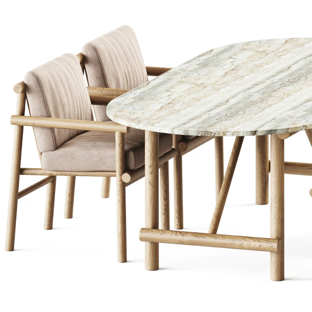 Ayana Outdoor Table and Chair by B&B Italia / Garden furniture — Descargar