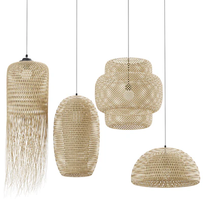 Rattan pendant light collection 203 — Ver 3