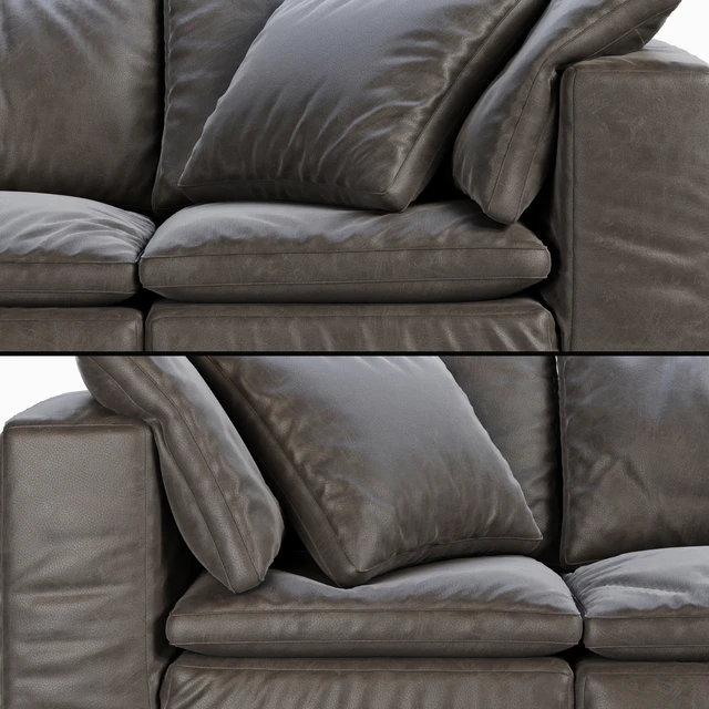 RH Cloud Modular Leather Sofa — Скачать
