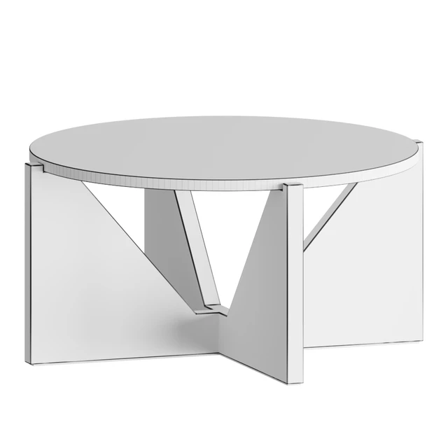 Concrete coffee table Miro with ebony base Coffee table coffee table — Descargar