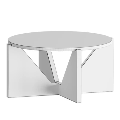 Concrete coffee table Miro with ebony base Coffee table coffee table — Ver 2
