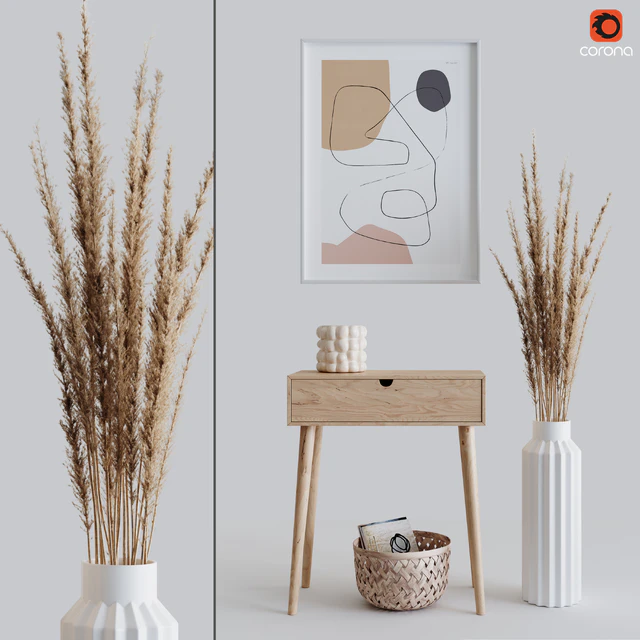 Decoration Set 04 pampas & Console — Скачать