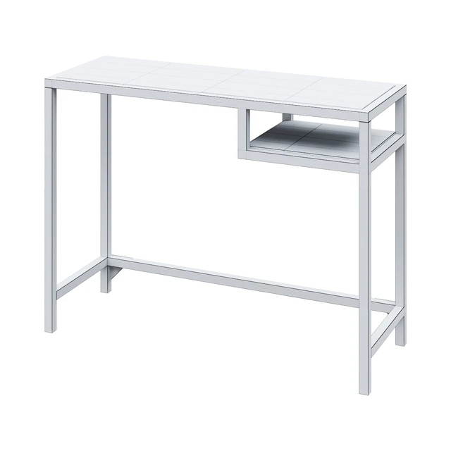 Desk VITTSJÖ VITTSJÖ Desk for laptop, black-brown/glass 100x36 cm — Descargar