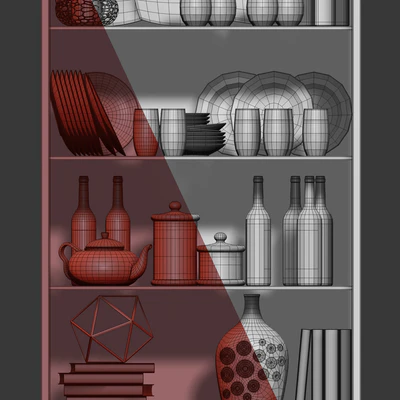 Swing wardrobe / showcase Dexter. Cabinet / showcase by Metner — Ver 4