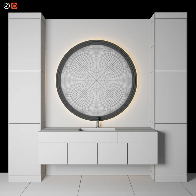 Marble Red Bathroom — Скачать