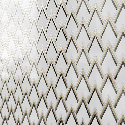 VZAG Nero & Brass Mosaic Tile by Vanessa Deleon — Descargar