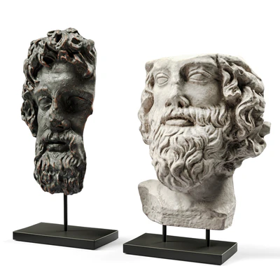 Asclepios and Greek general heads — Вид 3
