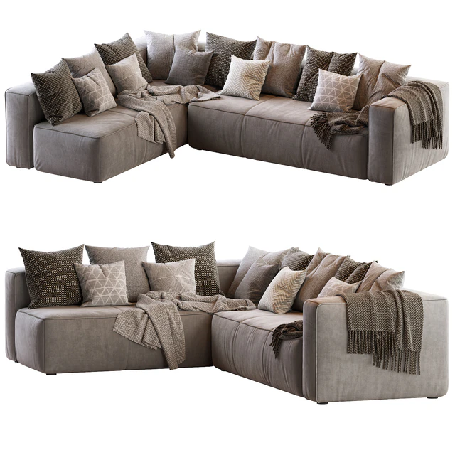 Мello Taos Brown Right Arm Corner Sectional — Скачать