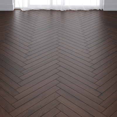 Ebony Oak Wood Parquet Floor in 3 types — Ver 3