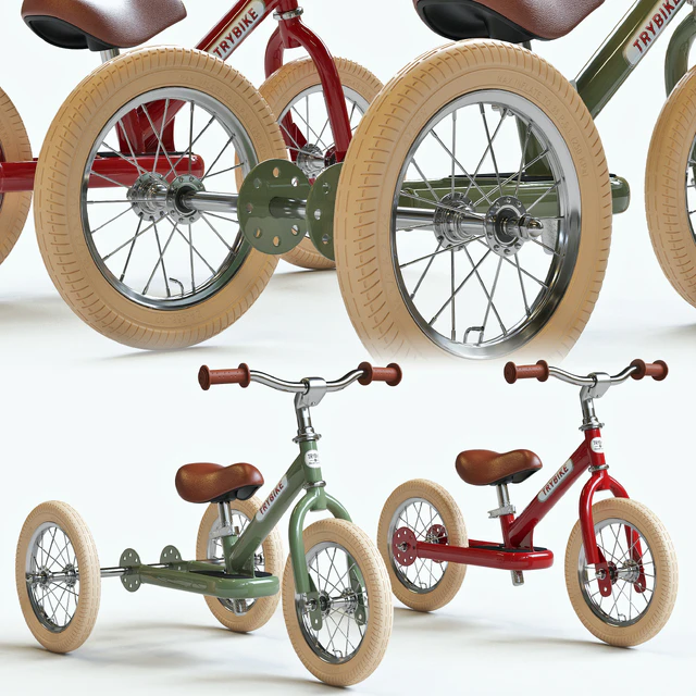 Trybike Tricycle et draisienne Acier 2-en-1 Vintage Bleu pétrole — Скачать