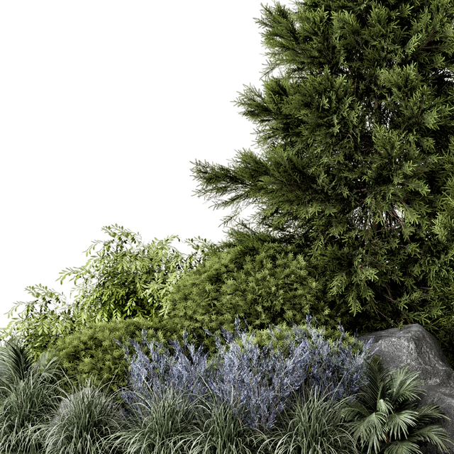 Outdoor Garden Set Bush and Tree - Garden Set 946 — Descargar