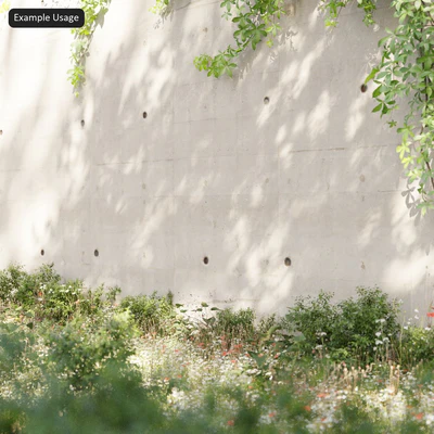 bubbled panel with tie holes concrete wall texture — Ver 3