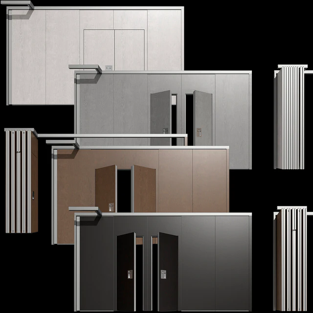 Sliding wooden partition wall — Descargar