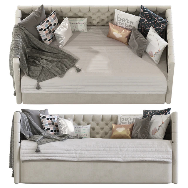 Childrens sofa bed with decorative pillows 5 — Descargar