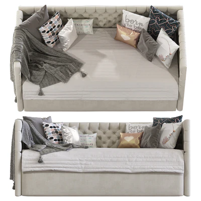 Childrens sofa bed with decorative pillows 5 — Ver 2