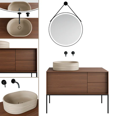 Раковина Sabbia и тумба Atollo Kerama Marazzi — Вид 1