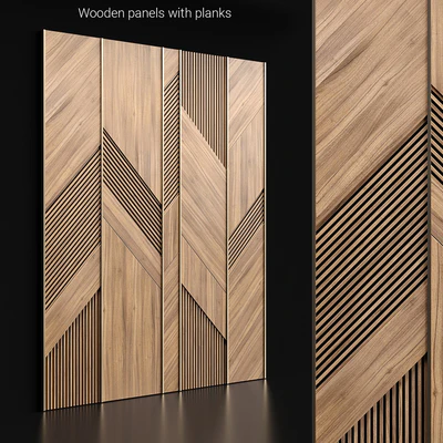 Wooden panels with planks — Ver 1