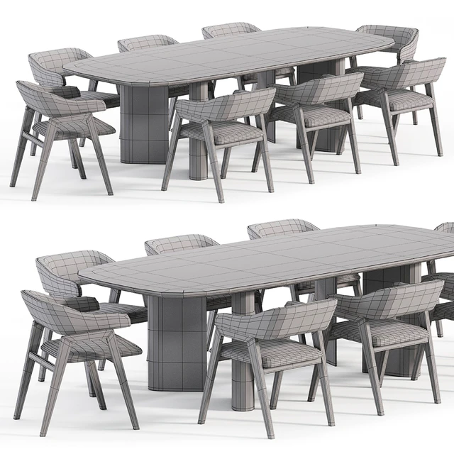 Chelsea chair and Geometric Table — Скачать