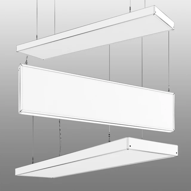 Acoustic panels, hanging elements, lamps. — Descargar