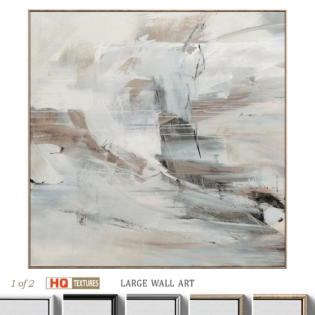 Large Abstract Neutral Wall Art C-425 — Скачать