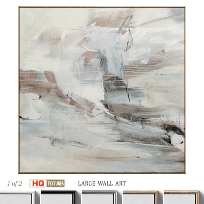 Large Abstract Neutral Wall Art C-425 — Вид 1