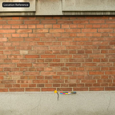 dirty english bond brick wall texture — Вид 4