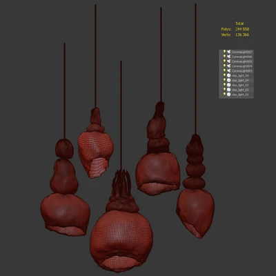 Clay lamps. 5 models — Ver 2