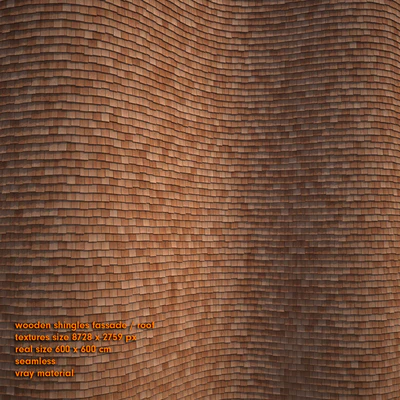 Shingles wooden façade / roof — Ver 2