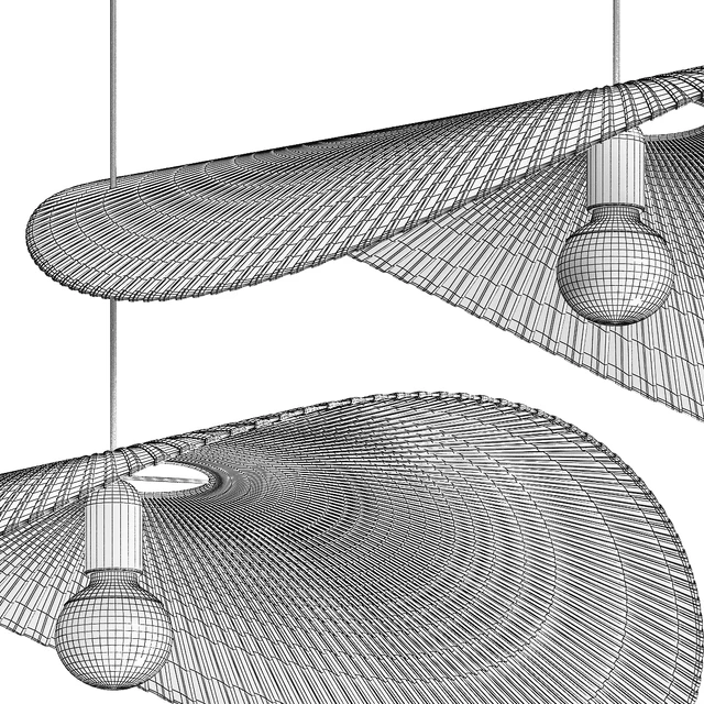 Straw Fabric Pendant Light 80 — Descargar