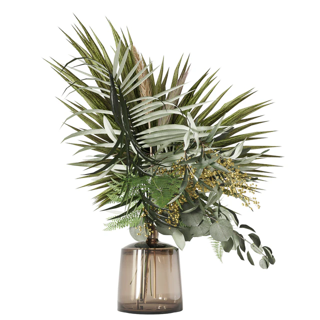 Green bouquet with palms — Descargar