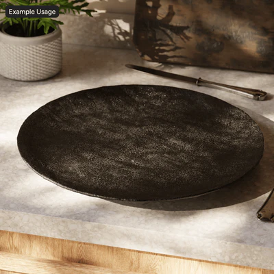 glazed ceramic pottery texture glossy black — Ver 3