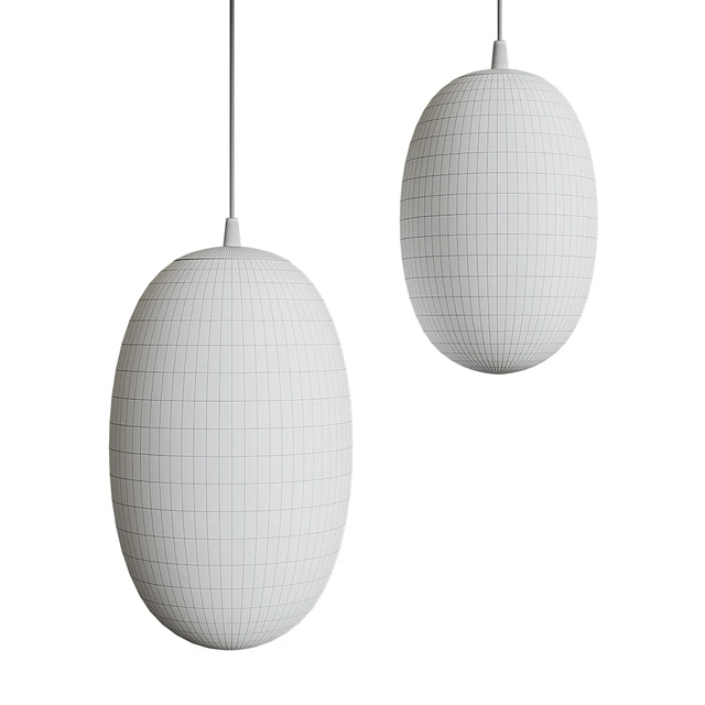 Pendant lamp with ball shade LOU Chandelier — Descargar