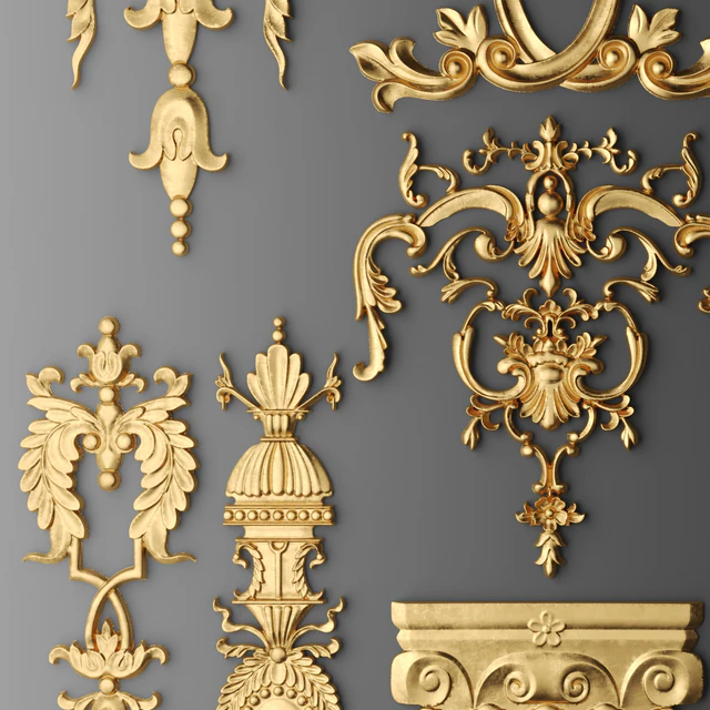 Set stucco decoration — Descargar