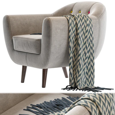 Armchair Rotterdam Tesla Gray — Ver 4