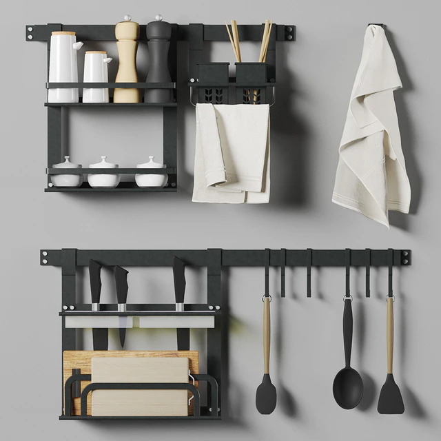Kitchen storage system with decor — Download